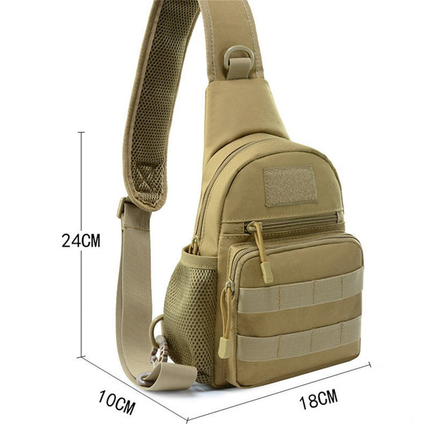 2PCS Men's Sling Bag Crossbody Chest Bag Outdoor Travel Shoulder Backpack