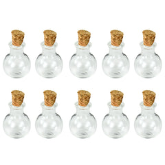 Mini Glass Wish Bottles with Cork (100 Pack) – DIY Craft Vials & Wedding Favours