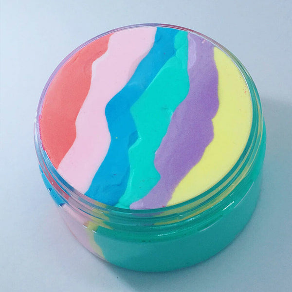 Rainbow Cotton Fairy Slime Stress Relief Kids Toy  Cloud Fluffy Ice cream Mud