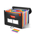 2PCS A4 Expanding File Organiser – 25 Pocket Document Storage Folder