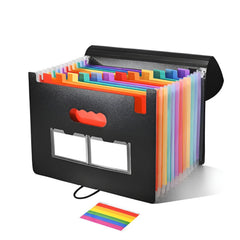 2PCS A4 Expanding File Organiser – 25 Pocket Document Storage Folder