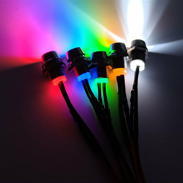 20PCS 12V LED Dash Pilot Panel Indicator Warning Light Lamp Car Boat Marine Van