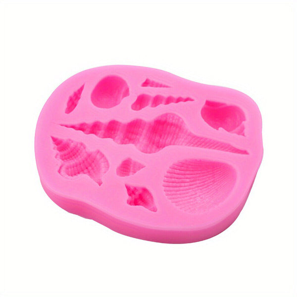 Ocean Sea Shell Silicone Fondant Mould Cake Sugar Craft Icing Baking Mold