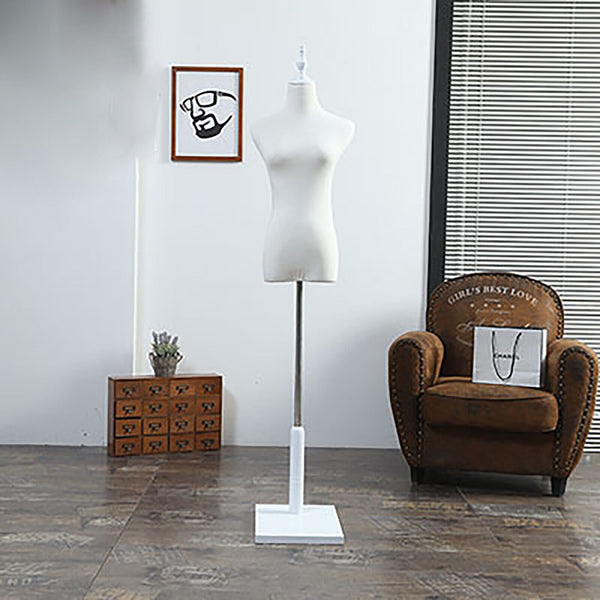 White Female Mannequin Half Model Sandal wood Adjustable Bracket Display Rack AU