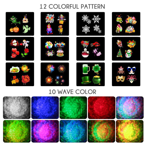 Xmas Patterns Outdoor Christmas Projector Lights Laser Led Lamp Party Projection