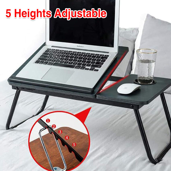 Small Bedside Table Multifunctional Foldable Desk Portable Folding Bedside Tray