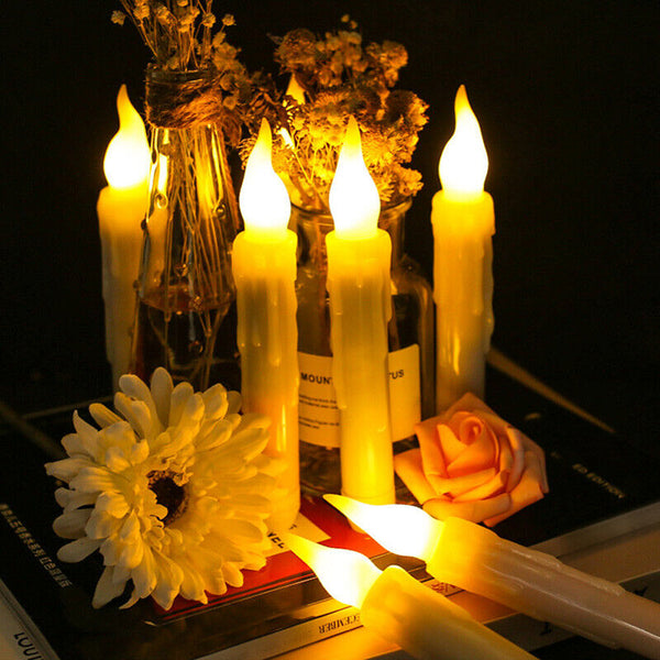 LED Candles Flameless Taper Flickering Battery Operated Candles 16.5x2cm