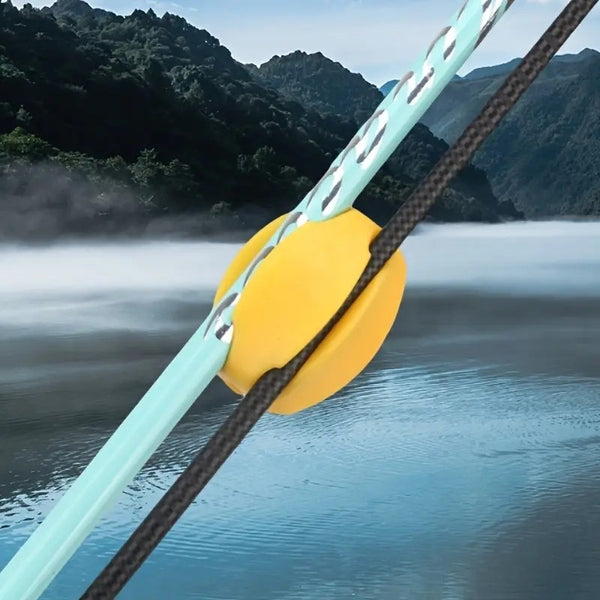 6PCS Silicone Fishing Rod Holder Non Slip 5 Hole Rod Gripper Organizer