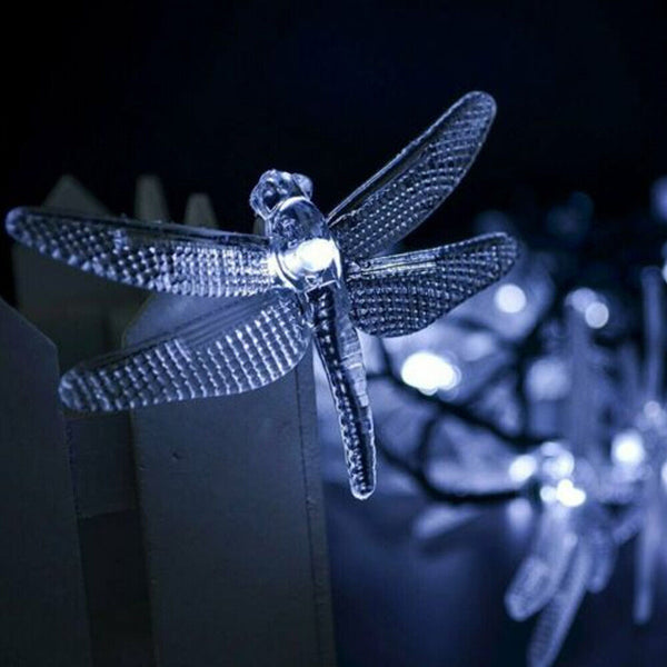 Solar Dragonfly LED Decoration Lantern Garden Room Path Garden New String Lights