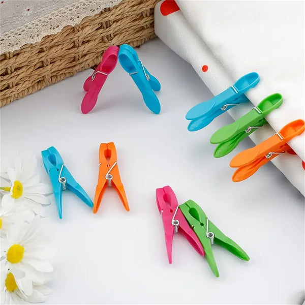 48PCS Colorful Plastic Clothespins Laundry Pegs Hanging Clips
