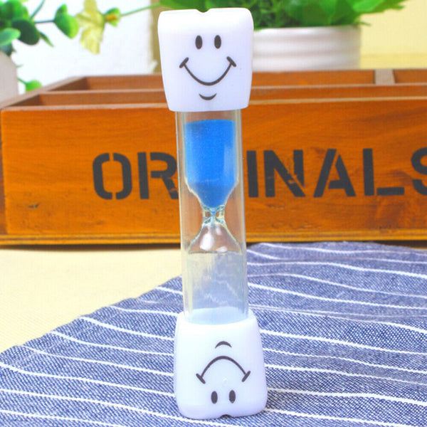 Tooth Brushing Smiley Hourglass Sand Timer Egg Kids Gifts Kitchen 3Mins Clock