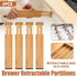 4pcs Expandable Drawer Divider Adjustable Storage Organizer Kitchen Organizer