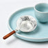 Silver-Plated Tea Strainer Wooden Handle Fine Mesh Loose Leaf Tea Filter