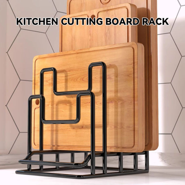 2PCS Metal Cutting Board Stand Kitchen Countertop Vertical Chopping Board Holder