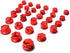 30PCS Wheel Nut Bolt Cover Cap Hub Hexagon Screw Cap Universal Motorcycle Socket