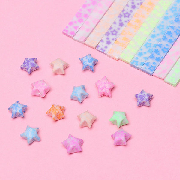 210x 24.5CM Strips Origami Folding Lucky Wish Star Paper Glow in the Dark