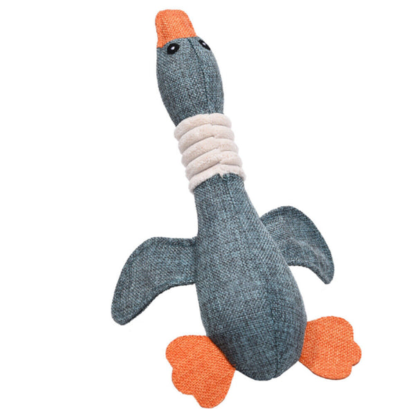 Pet Chew Dog Toys Toy Rope Squeaker Crinkle Rope Plush Squeaky Teething Puppy