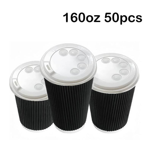 Disposable Coffee Cups Bulk Takeaway Paper Triple Wall Take Away  8oz/120z/160z