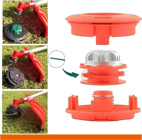 3PCS Bump Feed Trimmer Head Brush Cutter Whipper Snipper Replacement