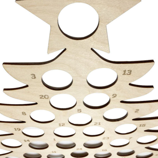 Party Christmas Tree Chocolate Holder Christmas Advent Calendar Wooden Frame