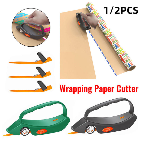 Wrapping Paper Cutter With Replaceable Blades Slider Wrap Gift Birthday Xmas