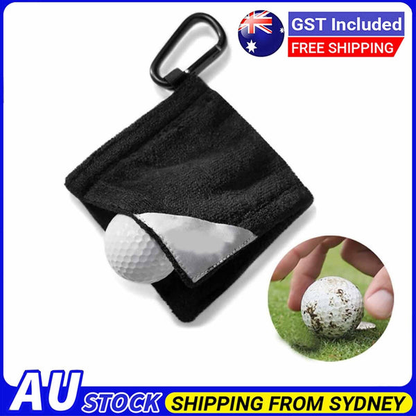 Pouch Golf Towel Pocket Microfiber Golf Bag Durable Golf Ball Towel  Women