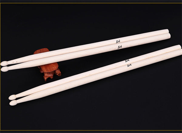 2Pair 5A Maple Wood Lightweight Endearing Music Oval Tip Drumsticks Drum Sticks