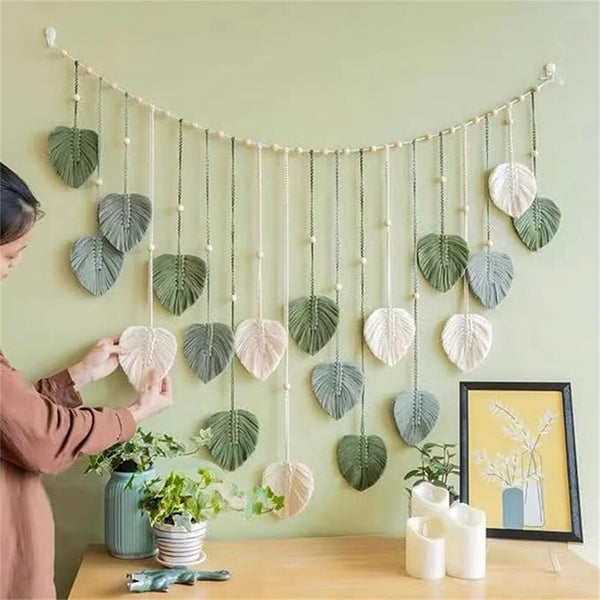 Macrame Wall Hanging Woven Tapestry Boho Wall Art Home Decoration Craft Rope AU