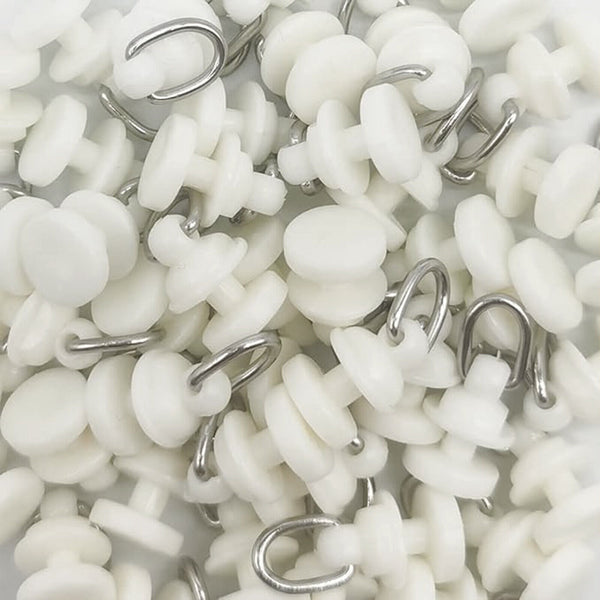 100PCS Curtain Track Glider Rail Curtain Hook Rollers Curtain Tracks Accessories