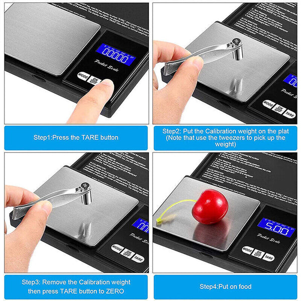 Electronic Pocket Mini Digital Gold Jewellery Weighing Scales 0.1 to1000 Gram AU