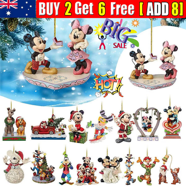 Christmas Tree 2D Disney Acrylic Ornaments Xmas Pendants Hanging Kids Gift DecOD