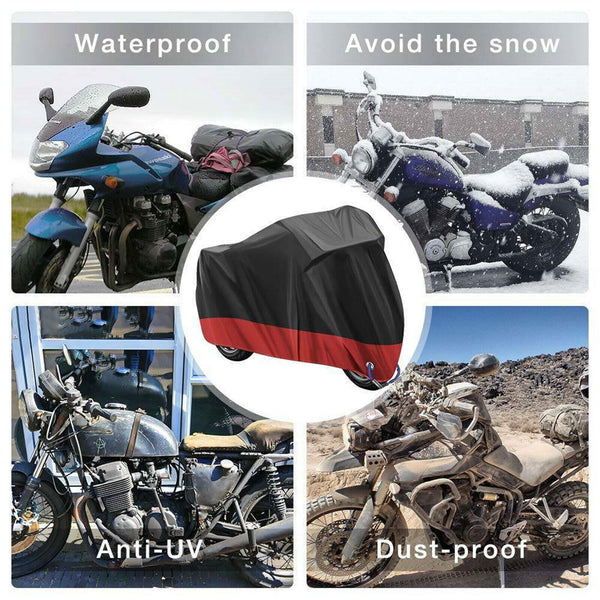 Waterproof Motorcycle Cover Outdoor Storage Rain UV Dust Protector Sun AU