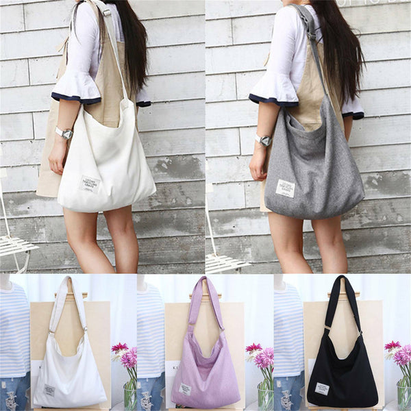 Tote Purse Travel Messenger Large Canvas Handbag Womens Shoulder Bag Ladies Gray