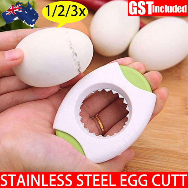 1pc Egg Cutter Stainless Steel Boiled Egg Shell Topper Cutter Snipper Opener AU