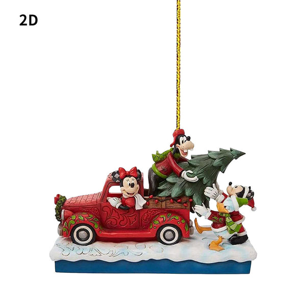 Christmas Tree 2D Disney Acrylic Ornaments Xmas Pendants Hanging Kids Gift DecOD