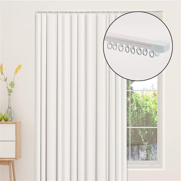 100PCS Curtain Track Glider Rail Curtain Hook Rollers Curtain Tracks Accessories