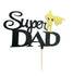 Happy Father's Day cake topper in multicoloured paper for dad's cake