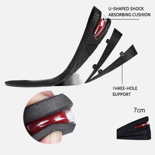 Air Cushion Height Increase Heel Gel Shoes Insoles Inserts Taller Lifts Pad AU