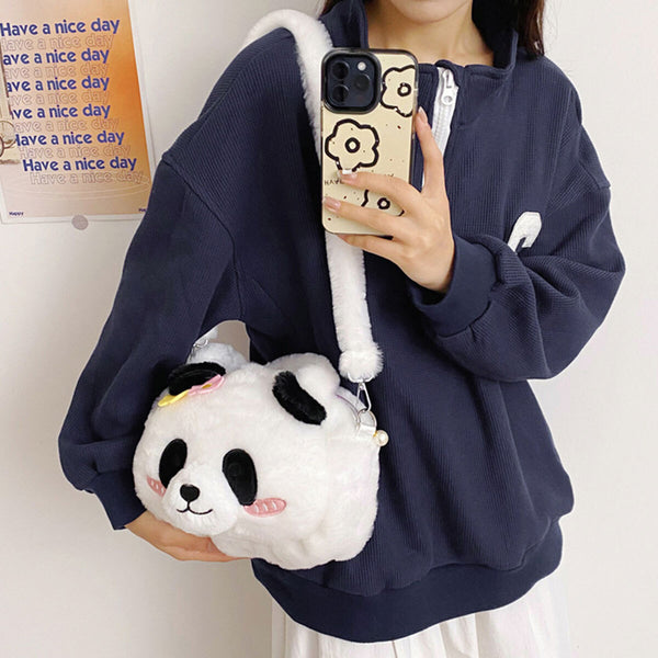Cute Panda Plush Crossbody Bag | Kids Shoulder Purse for Girls & Travel Gifts