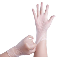 200PCS Vinyl Disposable Gloves Powder Free Food Handling Cleaning Gloves