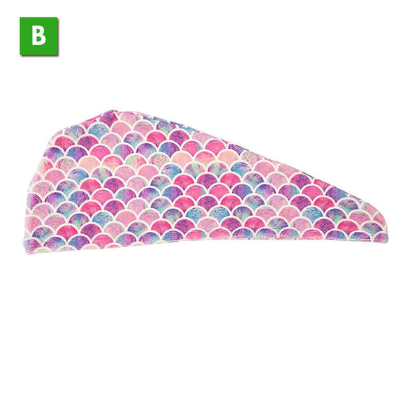 Fast Dry Microfibre Hair Towel Drying Turban Bath Head Wrap Hat Spa Cap AU Stock