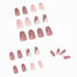 24pcs Fake Nails Reusable Stick On Nails Press on Full Cover False Nail Tips