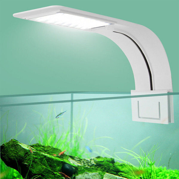 Super Slim 10W LED Waterproof Aquarium Light Fish Tank Plant Grow Clip Lamp