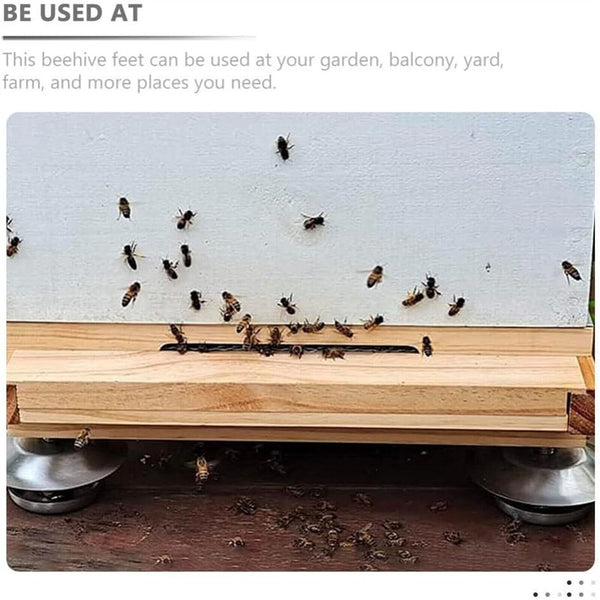 8x ant proof hive feet Stainless Steel hive stand hive legs ant-proof Bee tools