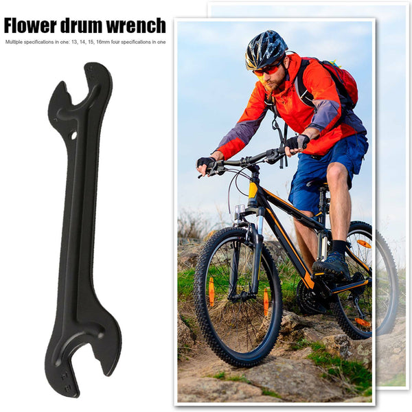 2PCS Bike Hub Cone Wrench Bicycle Wheel Axle Pedal Spanner 13-16 mm Repair Tool