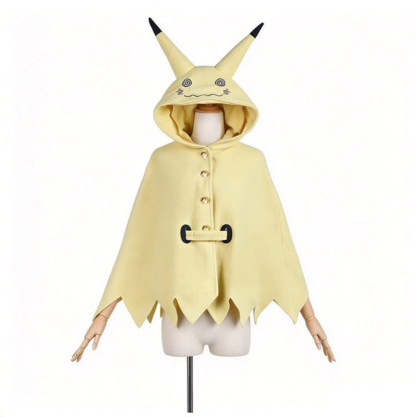Yellow hooded cape only - one size cape costume