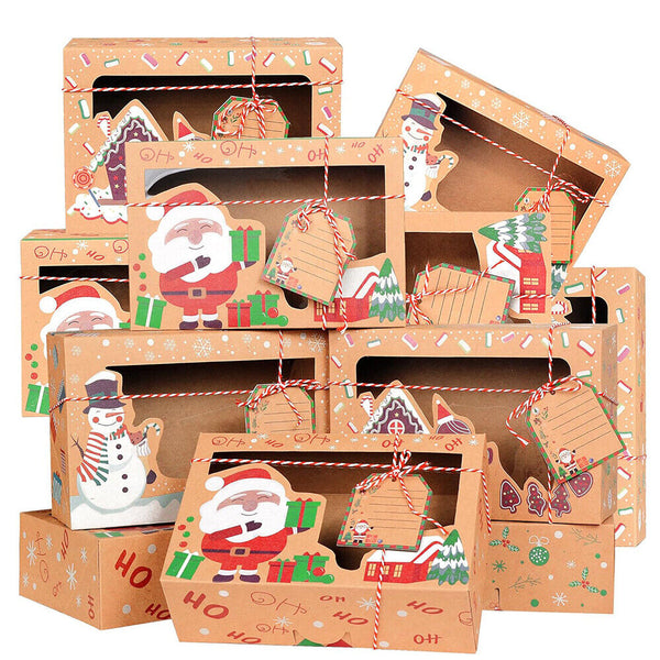 Christmas Cookie Candy Boxes Baking Gift Box Holiday Christmas Treat Box