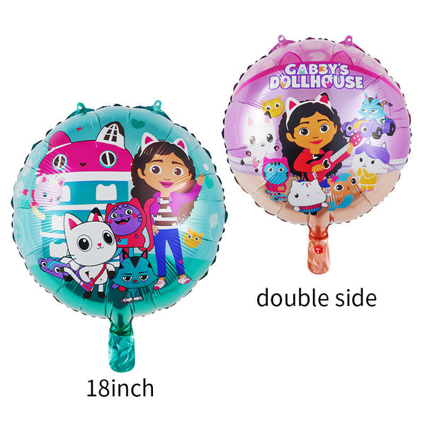 Gabby's Party Tableware Party Supplies Girls Birthday Banner Topper Balloon