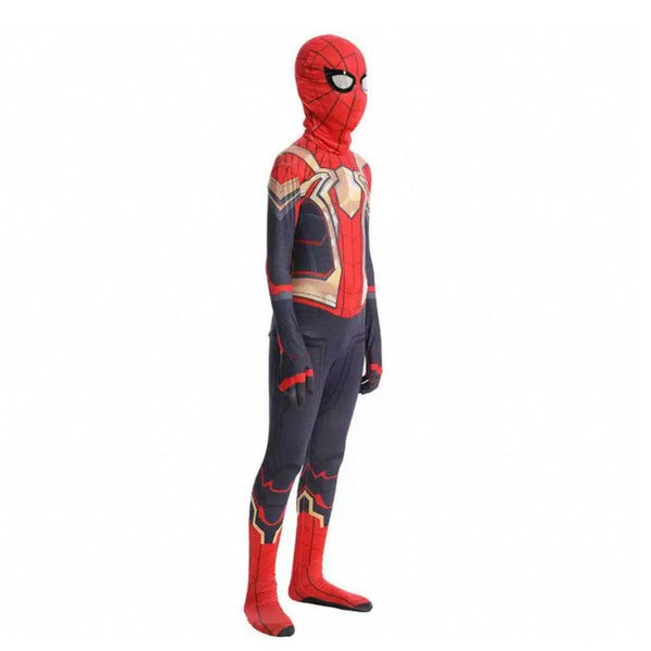 Kids red and blue superhero costume size options