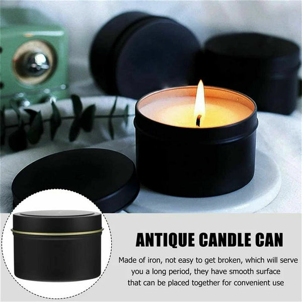 16-160X Candle Making Tins Candle Jars 100ml Metal For Wax Soy Making Container
